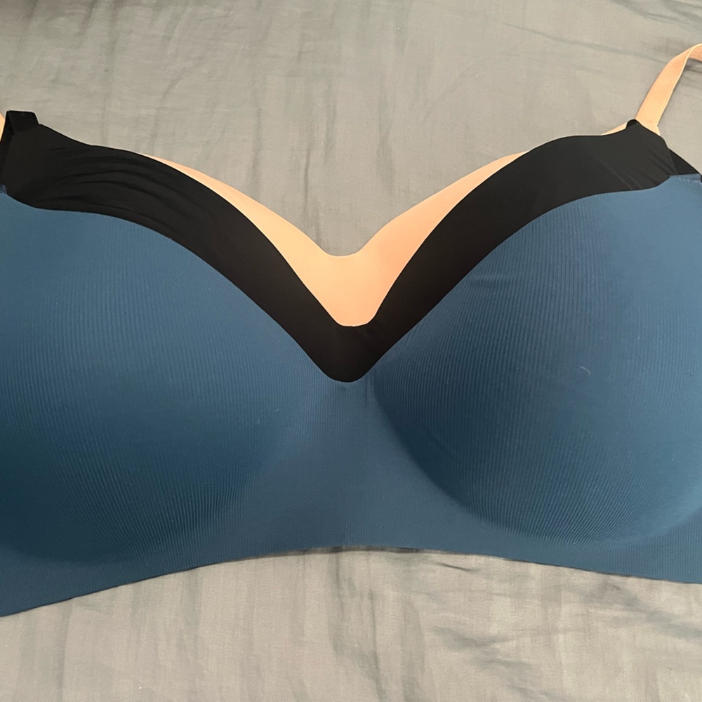 Victoria's Secret Blue and Black Bra